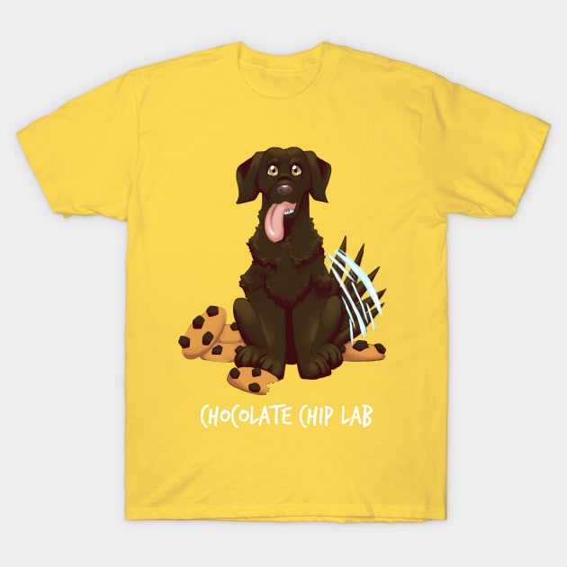 Chocolate Chip Lab T-Shirt by mcbenik